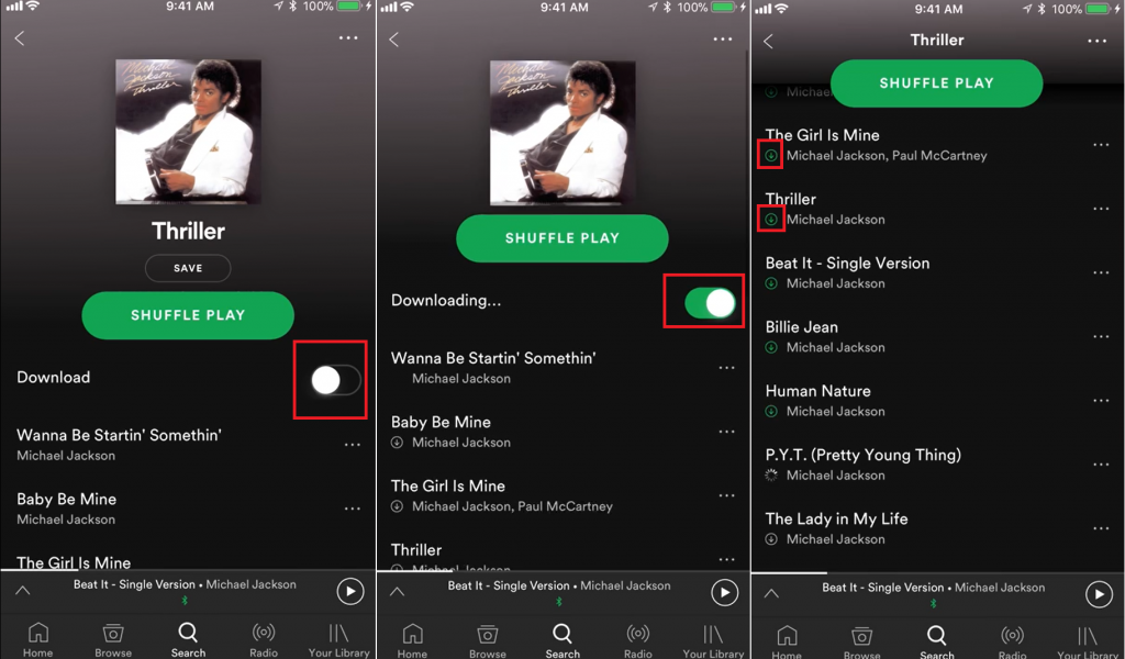 spotify iphone offline songs playlist premium won why